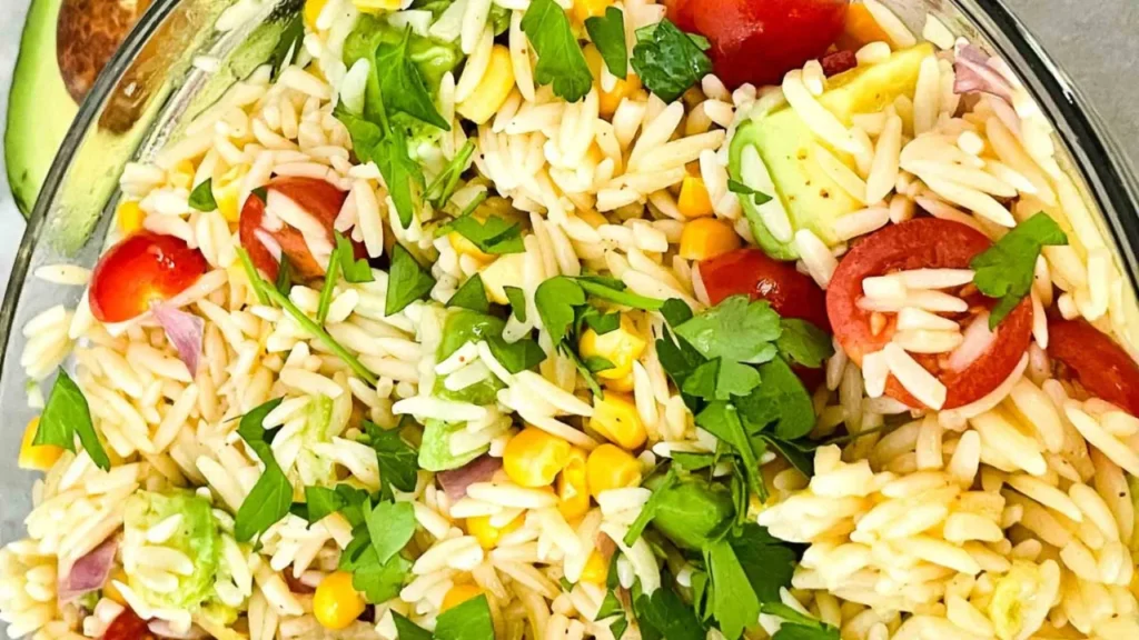 Mexican Orzo Salad 2 Mexican Orzo Salad