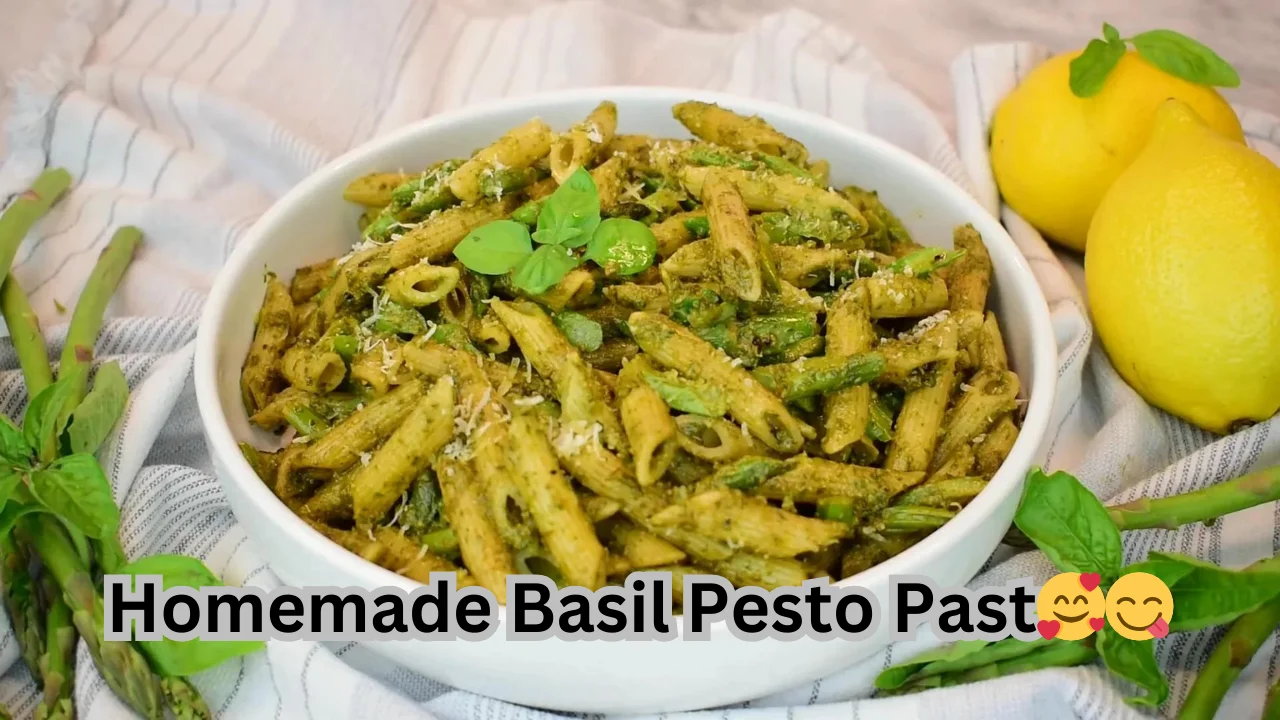 Homemade Basil Pesto Pasta