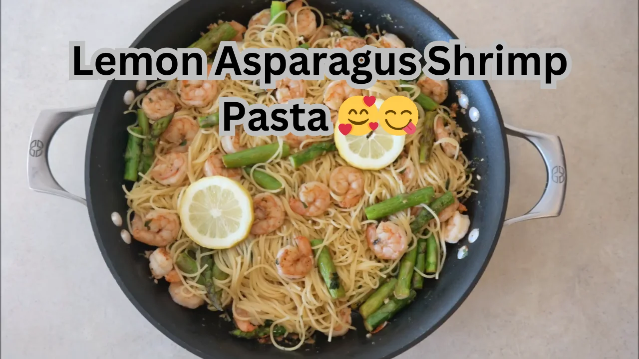 Lemon Asparagus Shrimp Pasta