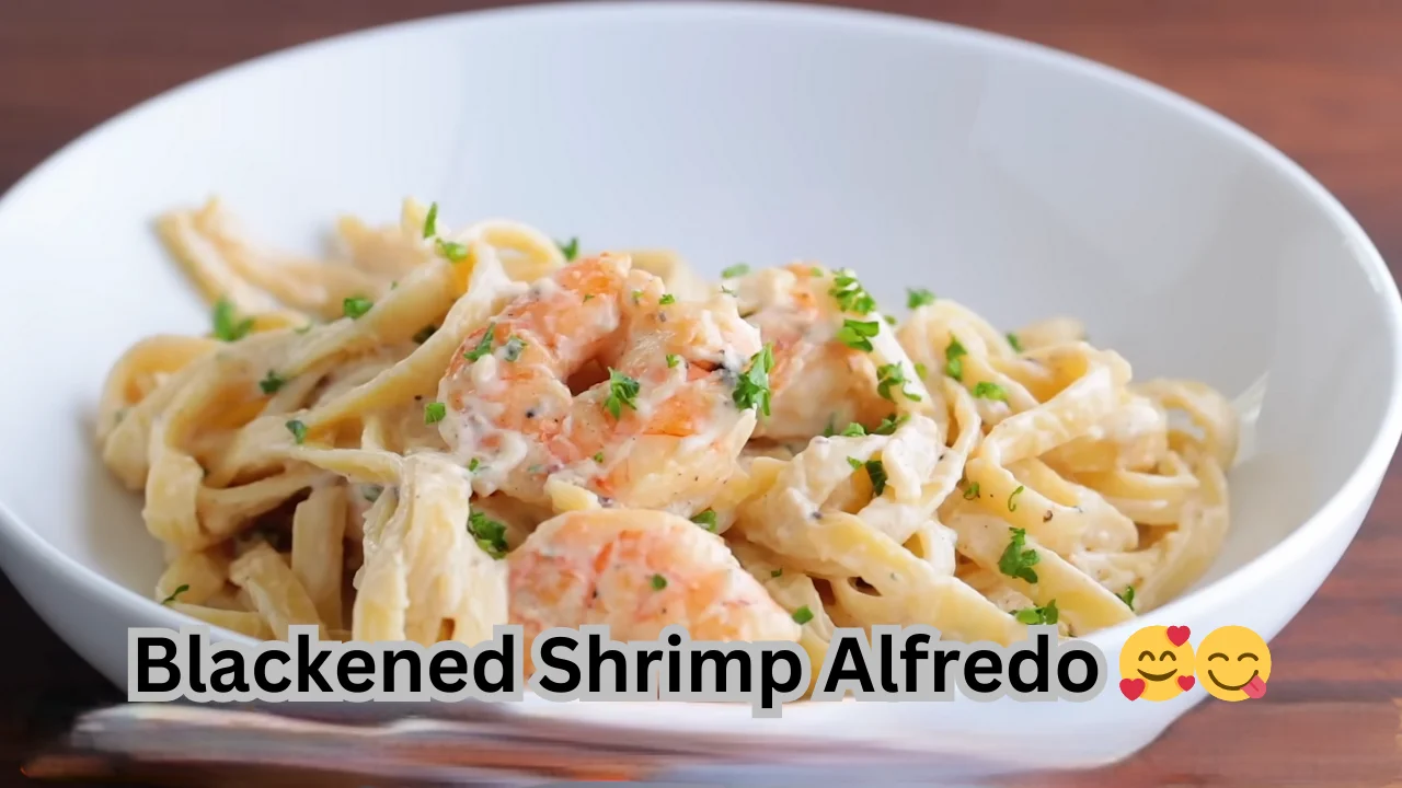 Blackened Shrimp Alfredo