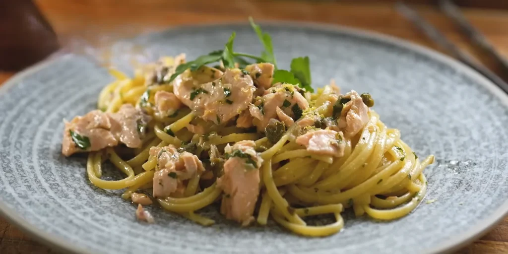 Smoked Salmon Linguine 2 Smoked Salmon Linguine