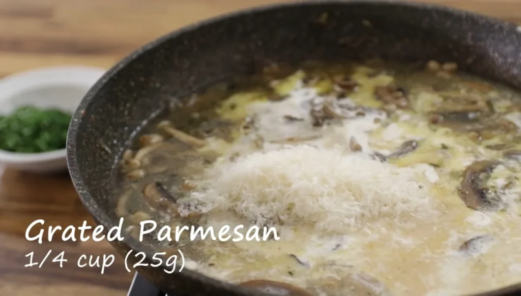 Garlic Mushroom Pasta 9 Stir in the Cream