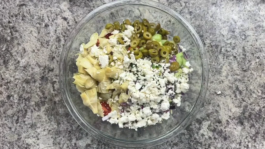 Mexican Orzo Salad 7 Mix the Salad