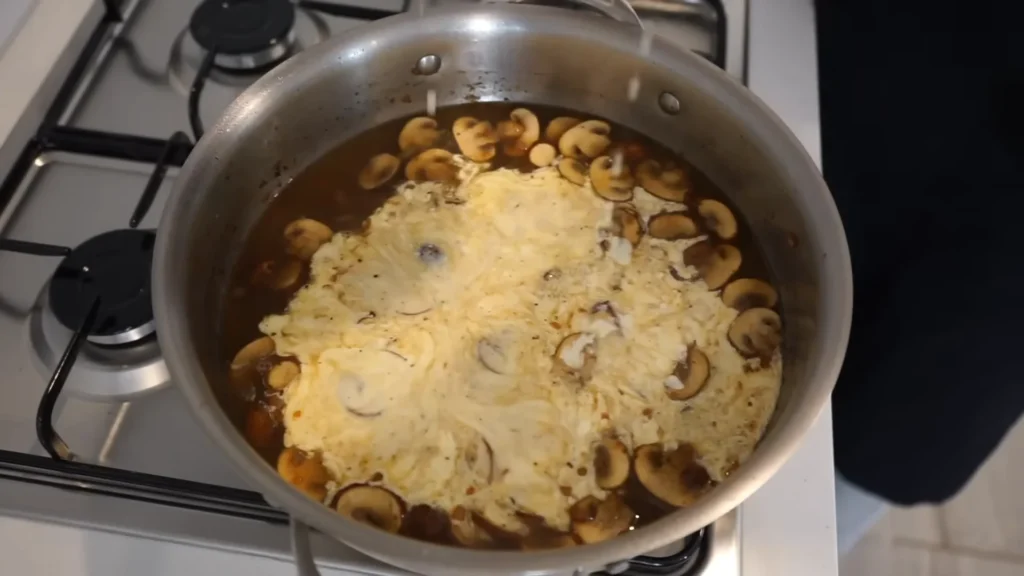 Lemon Chicken Mushroom Pasta 9 Make the Lemon Sauce