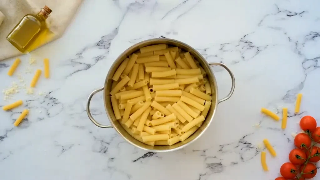Baked Chicken Ziti 5 Assemble the Ziti