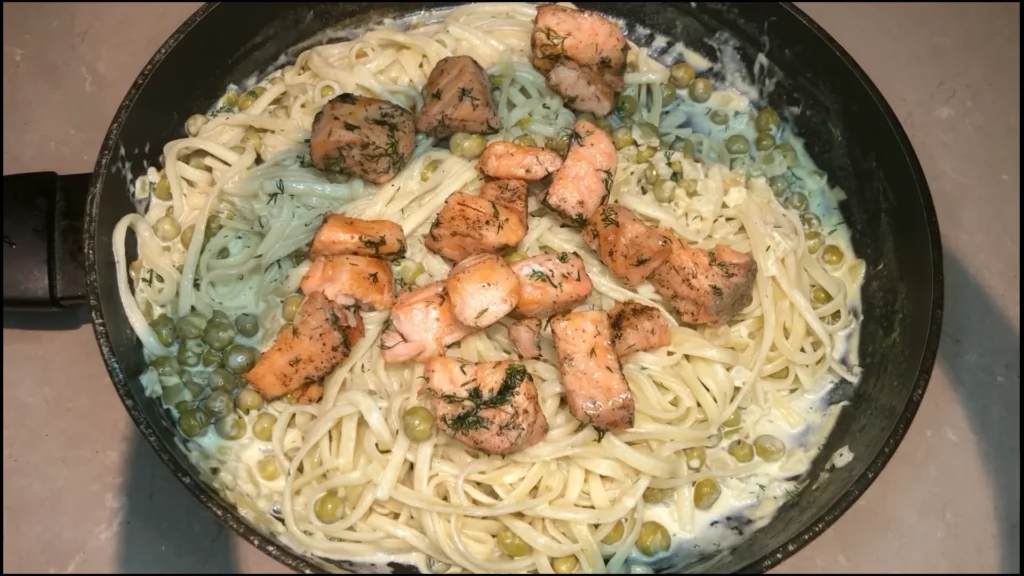 Smoked Salmon Linguine 15 Toss the Pasta