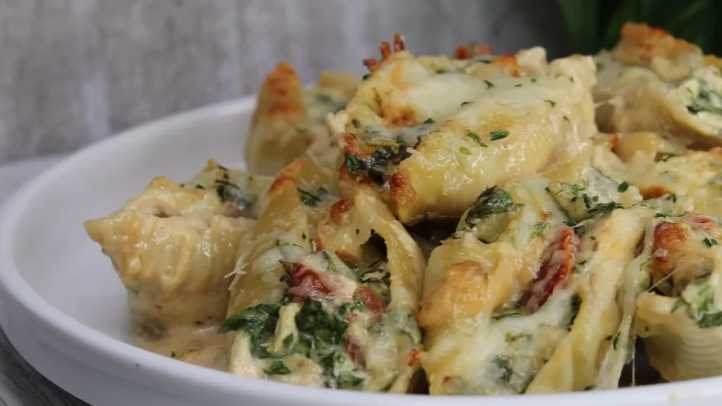 Chicken Broccoli Alfredo Stuffed Shells 2 Chicken Broccoli Alfredo Stuffed Shells