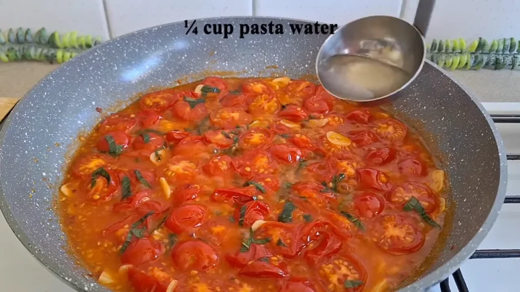 Cherry tomato pasta 13 Combine Pasta and Sauce