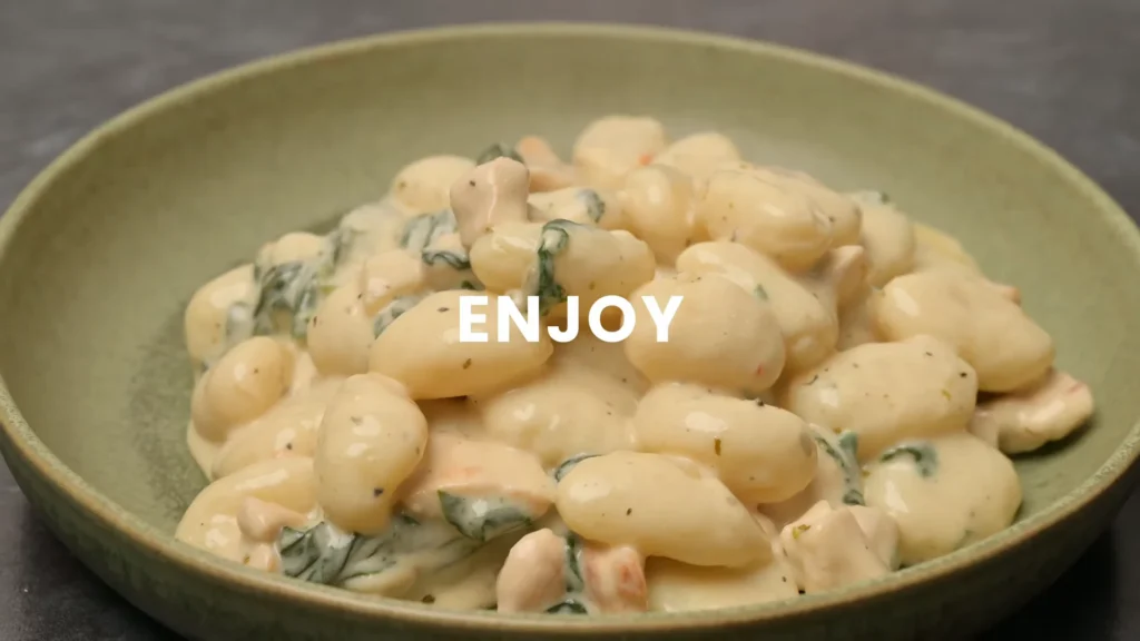 Serve Chicken gnocchi