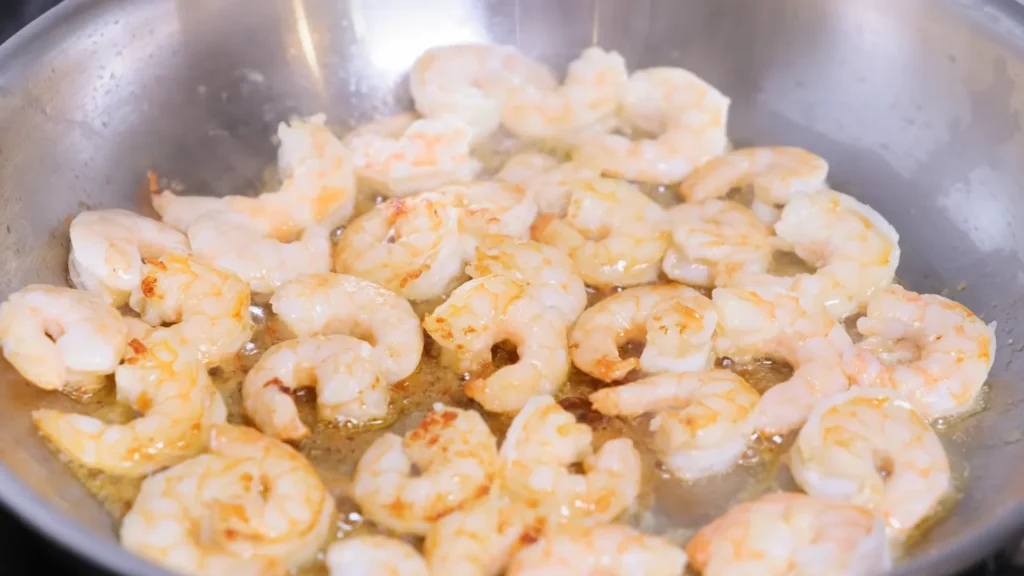 Seafood Alfredo 7 Prepare the Seafood