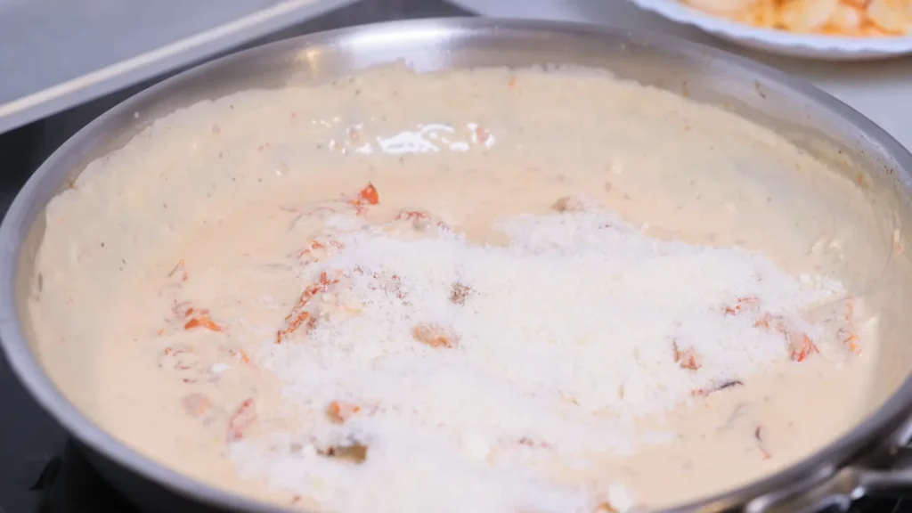 Seafood Alfredo 10 Make the Alfredo Sauce