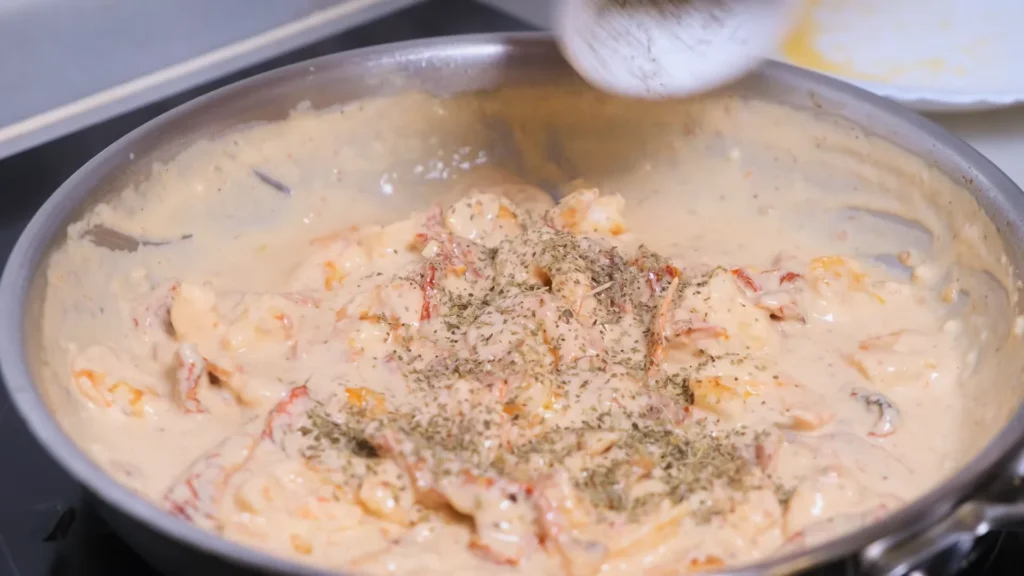 Seafood Alfredo 12 Combine Everything Together