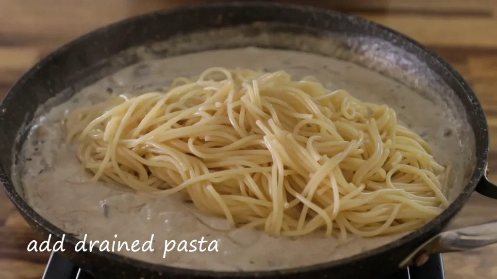 Sausage Mushroom Pasta 10 Combine the Pasta and Sausage