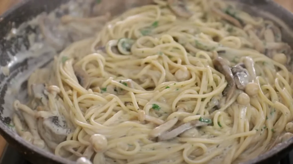 Sausage Mushroom Pasta 12 Garnish and Serve Sausage Mushroom Pasta