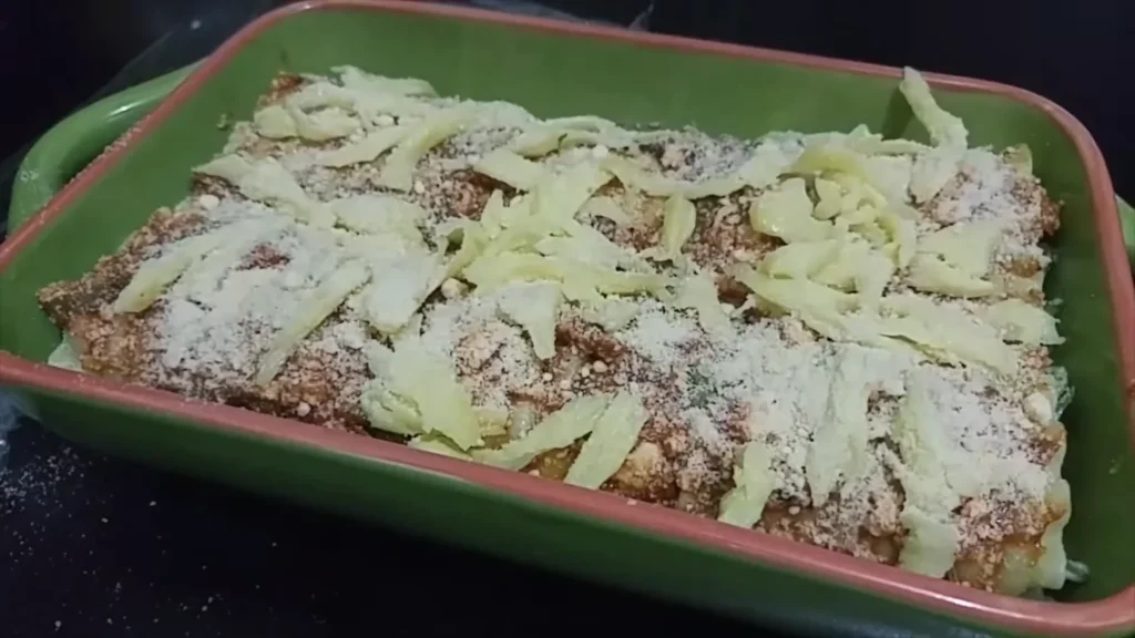 Vegetarian Spinach Lasagna Roll-Ups 12 Top with Cheese