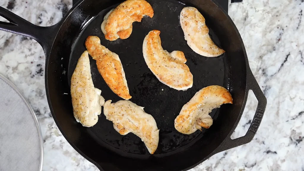 Tuscan chicken pasta 5 Sear the Chicken
