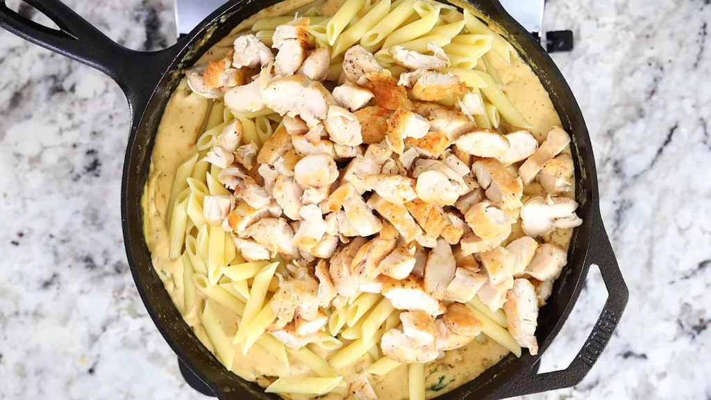 Tuscan chicken pasta 13 Quick Release and Add Pasta