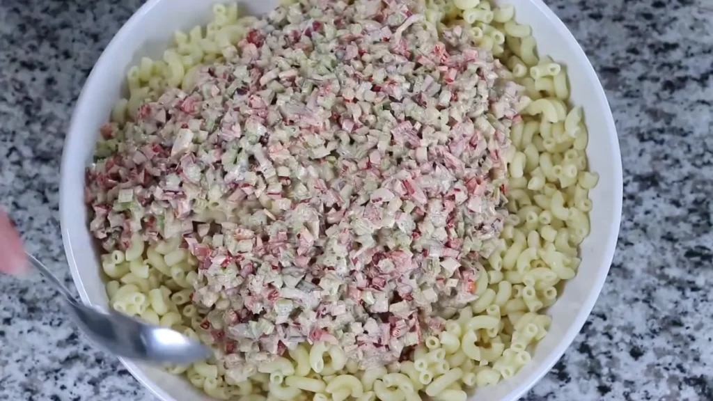 Macaroni Pasta Salad 9 Mix Everything Together