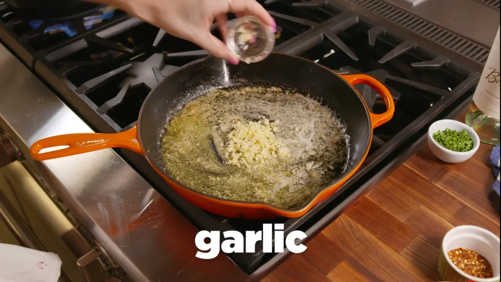 Easy Garlic Butter Shrimp Pasta 6 Make the Garlic Butter Sauce