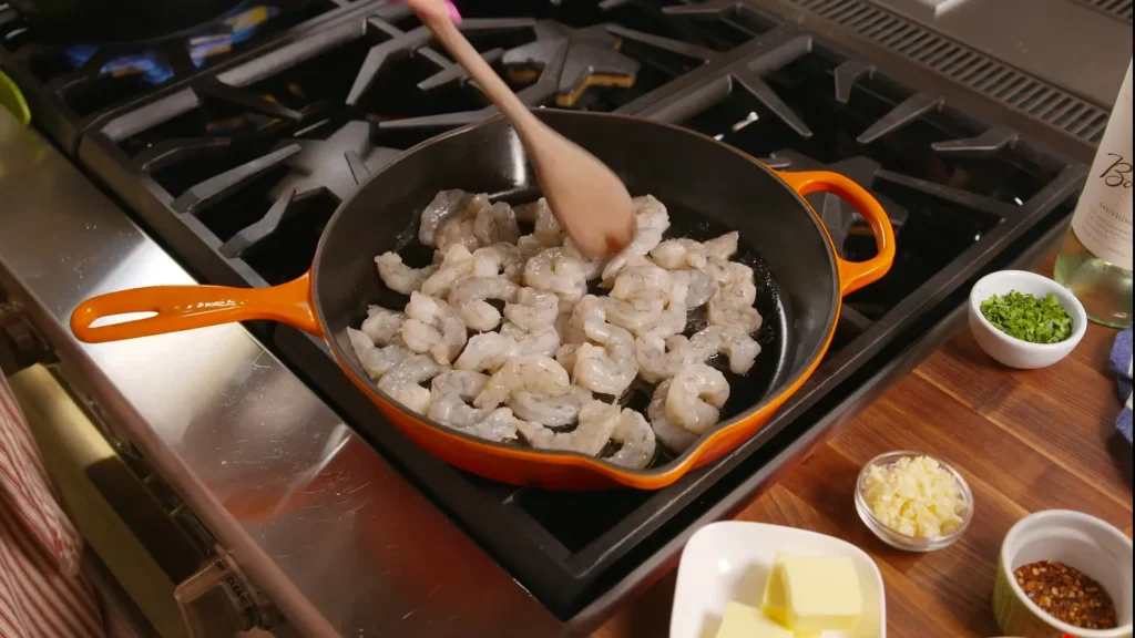 Easy Garlic Butter Shrimp Pasta 4 Sauté the Shrimp