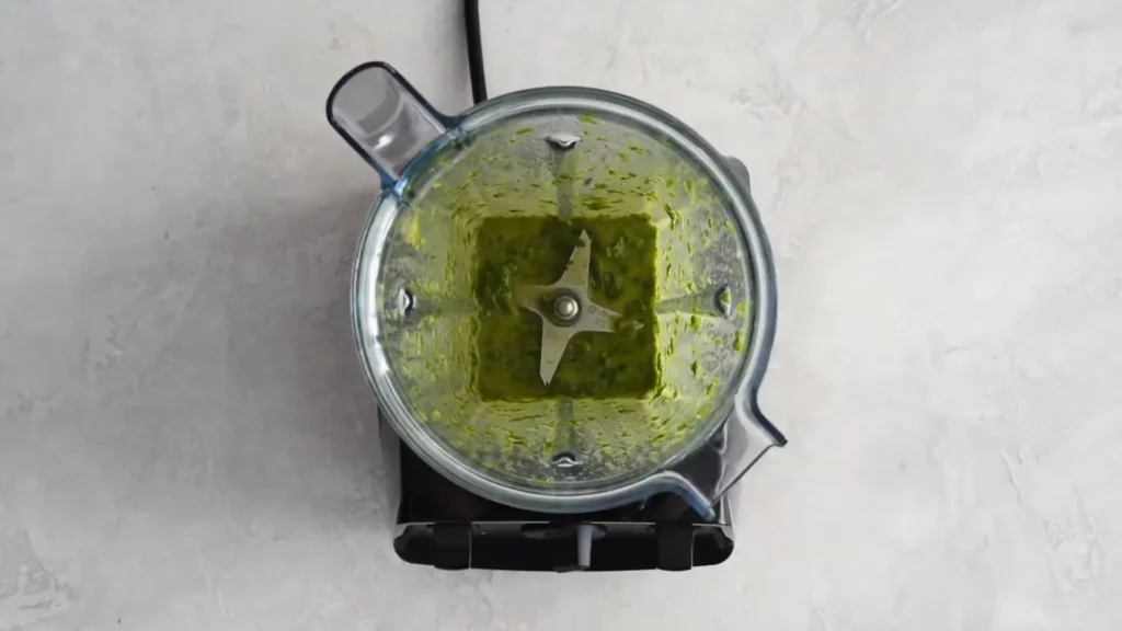 Raos Homemade Basil Pesto 6 Blend the Ingredients