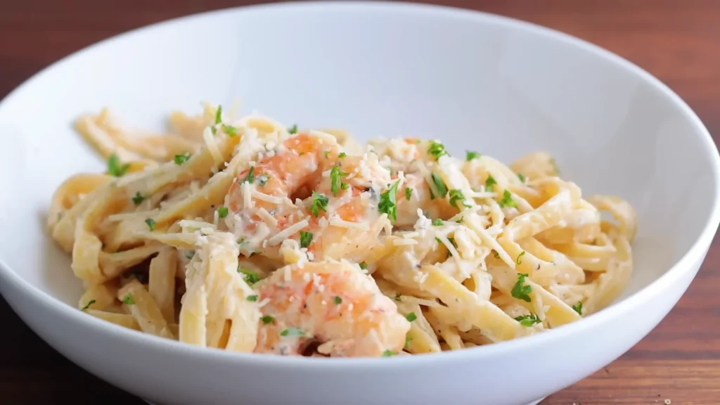 Shrimp Pesto Pasta 2 Shrimp Pesto Pasta