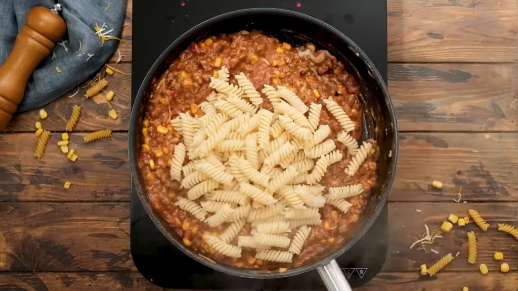Mexican Pasta Bake 11 Combine with the Cooked Pasta