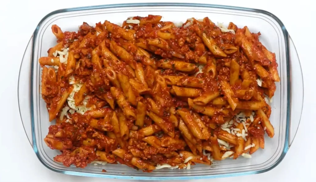Baked Ziti 9 Assemble the Baked Ziti
