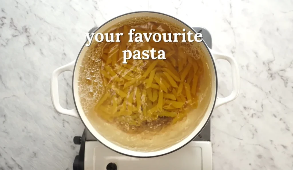 Pesto Penne Pasta 3 Boil the Pasta