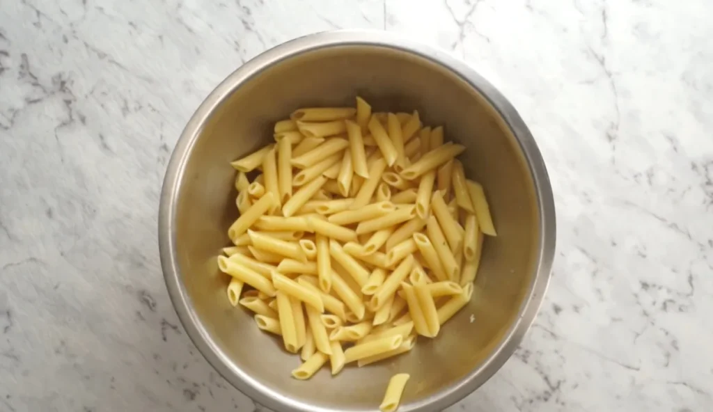 Pesto Penne Pasta 8 Combine Pasta and Pesto
