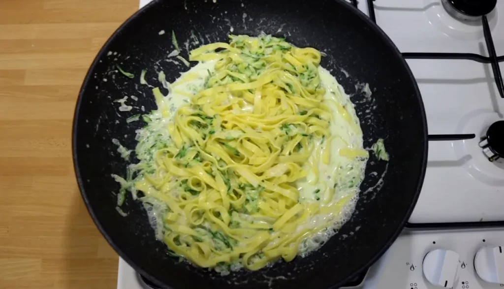 Zucchini pasta 9 Season and Garnish Zucchini pasta