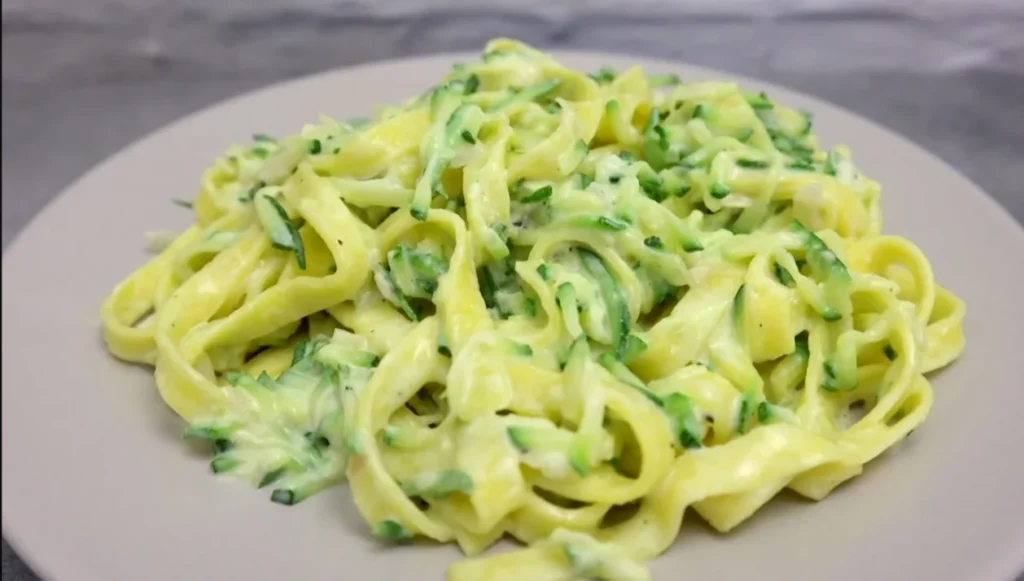 Zucchini pasta 10 Season and Garnish Zucchini pasta