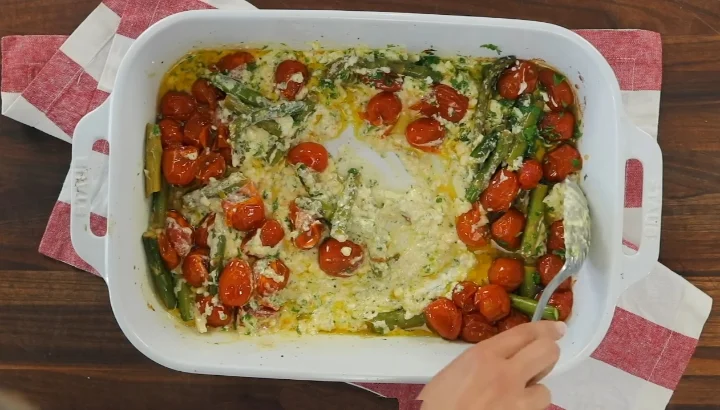Feta Tomato Pasta 6 Combine with Pasta