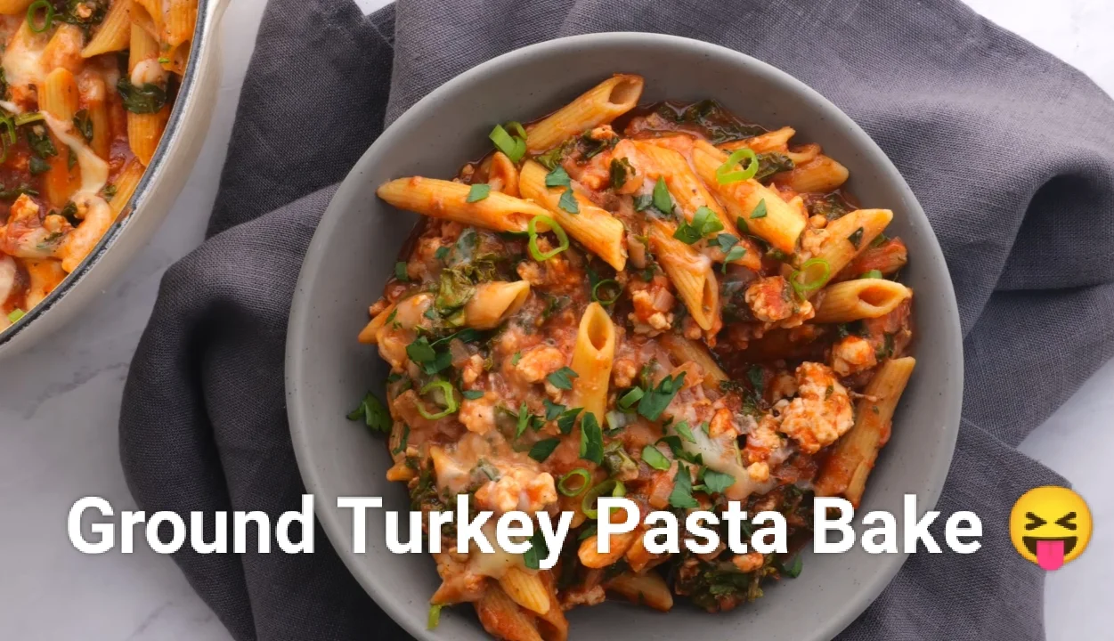 Ground turkey pasta bake