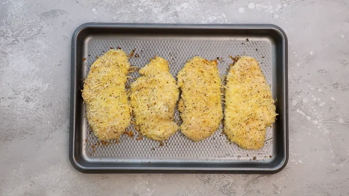 Oven Baked Chicken Parmesan 9 Add Marinara and Cheese