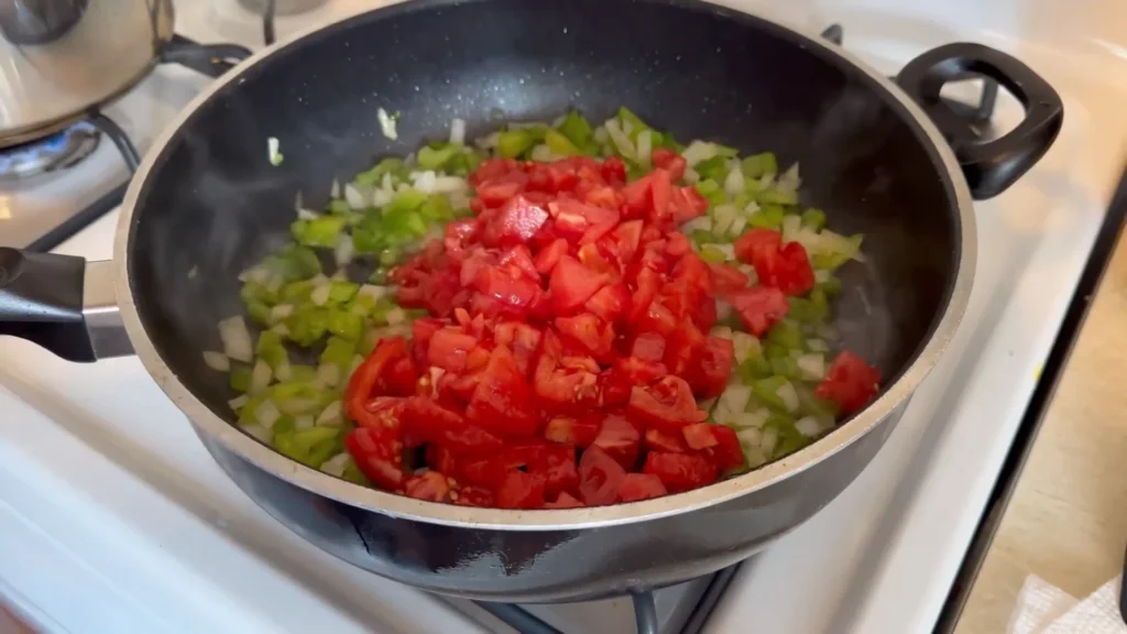 Sausage zucchini tomato pasta 8 Add Tomatoes and Sauce
