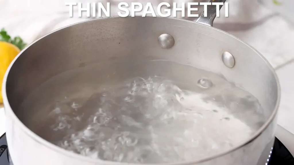 lemon chicken Pasta 3 Cook the Pasta