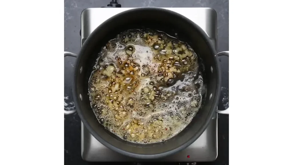 Lemon Garlic Shrimp Pasta 7 Make the Sauce