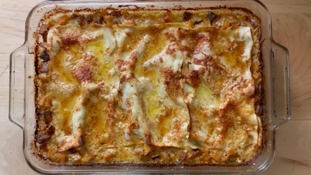 Butternut Squash Lasagna 15 Garnish and Serve