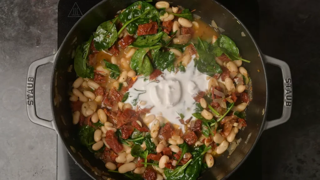 Vegan Tuscan Pasta 8 Make the Creamy Sauce