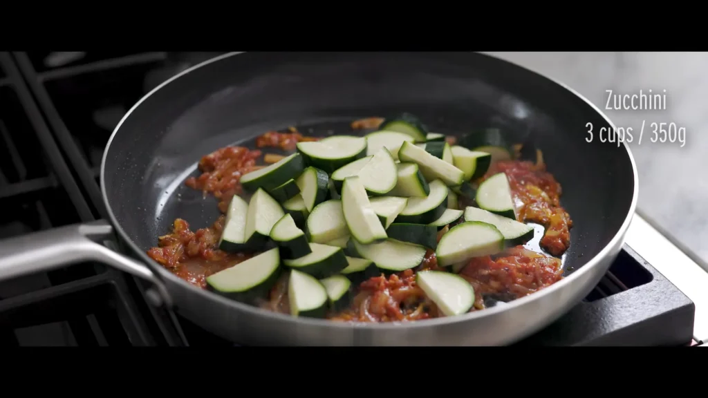 Zucchini Tomato Pasta 6 Sauté the Zucchini