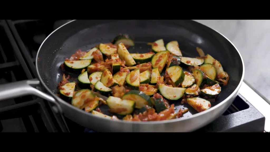 Zucchini Tomato Pasta 7 Sauté the Zucchini