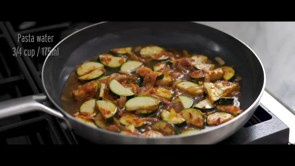 Zucchini Tomato Pasta 8 Add the Tomatoes