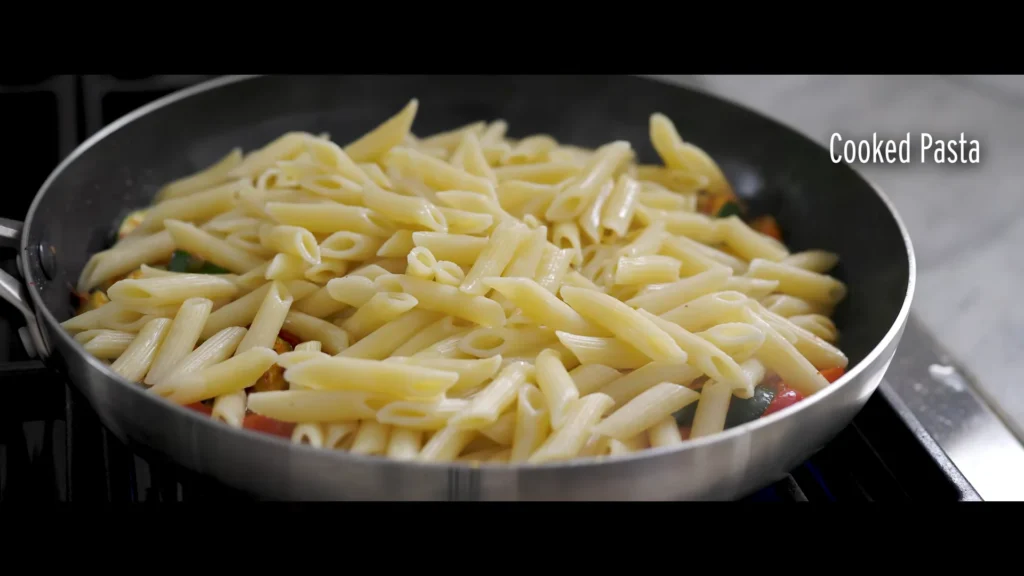 Zucchini Tomato Pasta 11 Combine Pasta and Vegetables