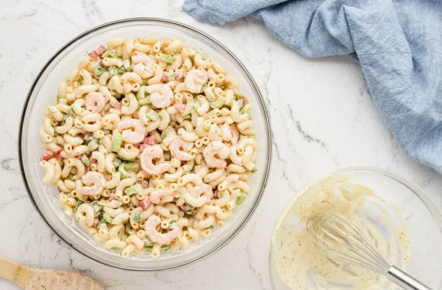 Shrimp and Macaroni Salad 9 Combine the Ingredients