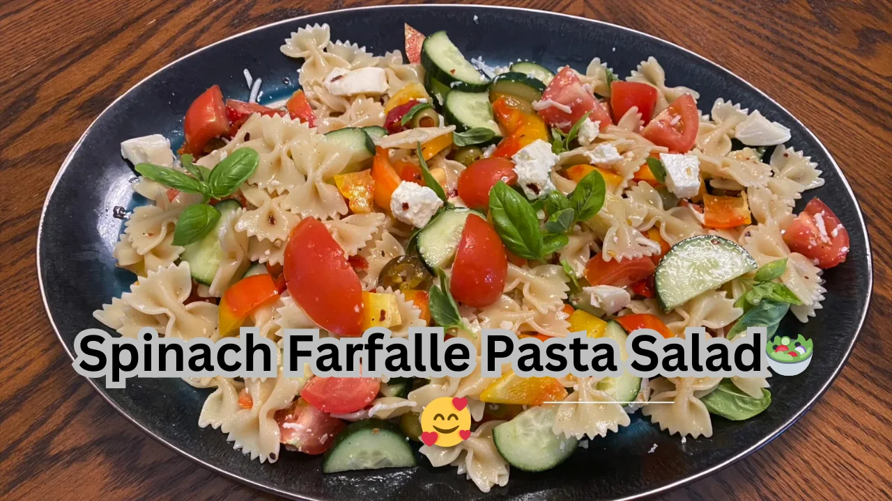 Spinach Farfalle Pasta Salad